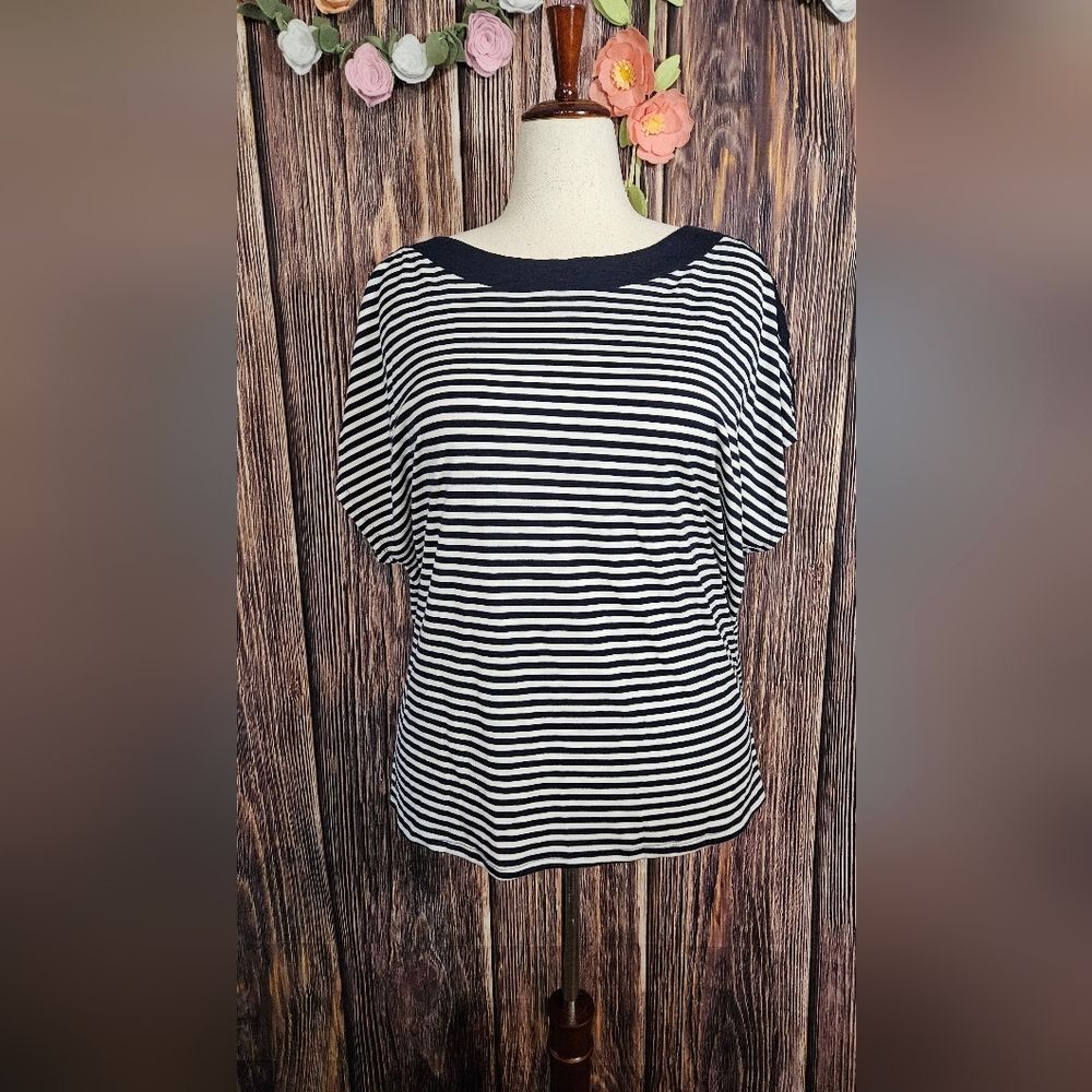 NWT Cable & Gauge Striped Knit Tee Plus Size 3X. B107